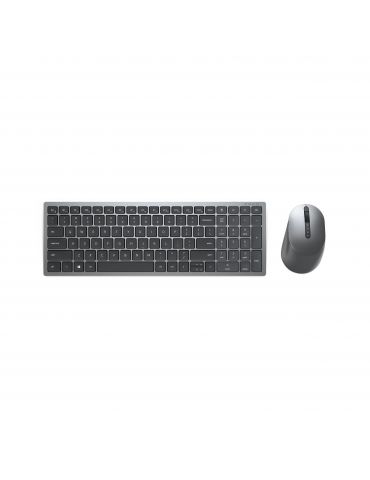 DELL KM7120W tastaturi Mouse inclus RF Wireless + Bluetooth AZERTY Franţuzesc Gri, Titan Dell - 1 - Tik.ro