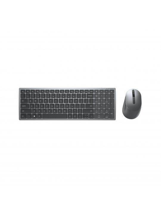 DELL KM7120W tastaturi Mouse inclus RF Wireless + Bluetooth AZERTY Franţuzesc Gri, Titan Dell - 1