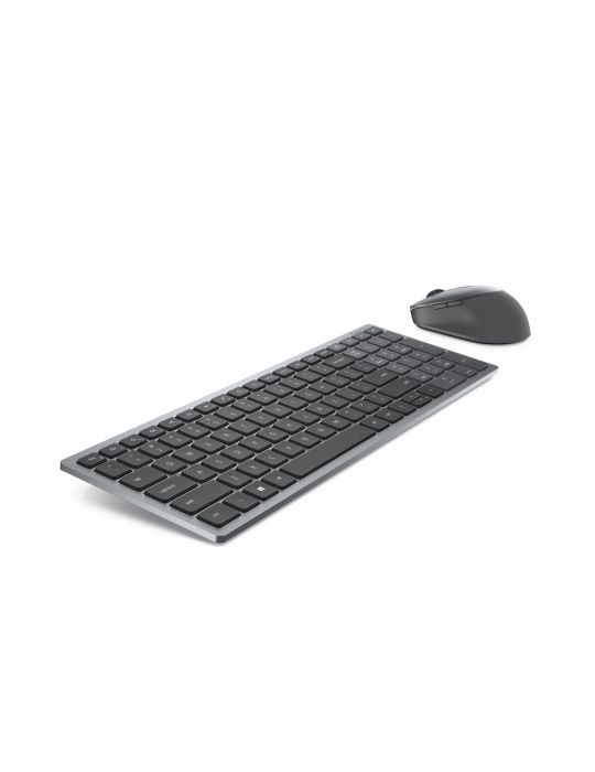 DELL KM7120W tastaturi Mouse inclus RF Wireless + Bluetooth AZERTY Franţuzesc Gri, Titan Dell - 5