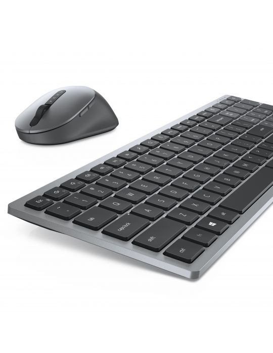 DELL KM7120W tastaturi Mouse inclus RF Wireless + Bluetooth AZERTY Franţuzesc Gri, Titan Dell - 9