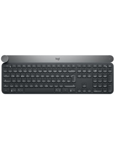 Logitech Craft Advanced keyboard with creative input dial tastaturi RF Wireless + Bluetooth QWERTZ Germană Negru, Gri Logitech -