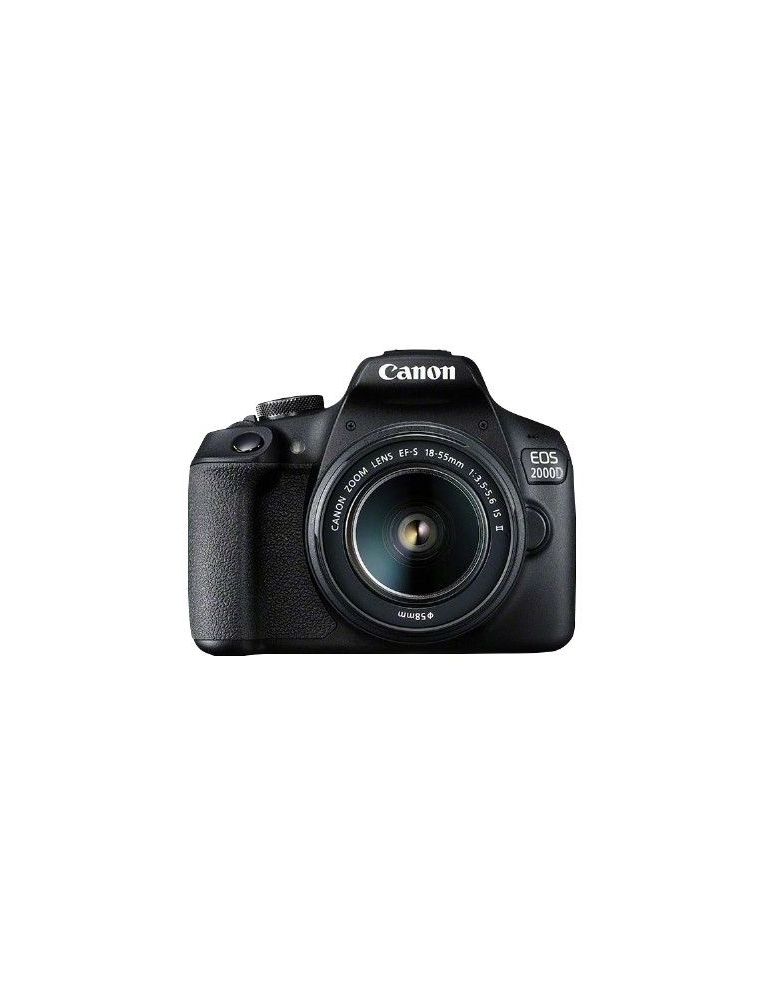 Canon EOS 2000D BK 18-55 IS II EU26 Trusă cameră SLR 24,1 MP CMOS 6000 x 4000 Pixel Negru