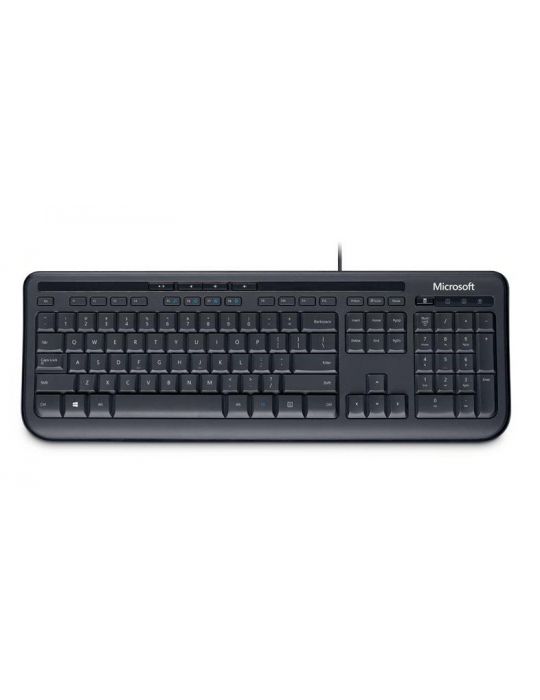 Microsoft Wired Keyboard 600, DE tastaturi USB QWERTZ Germană Negru Microsoft - 1