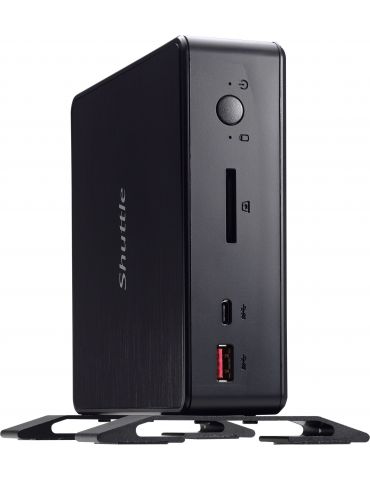 Shuttle XPС slim NC10U3 Negru Intel SoC BGA 1528 i3-8145U 2,1 GHz