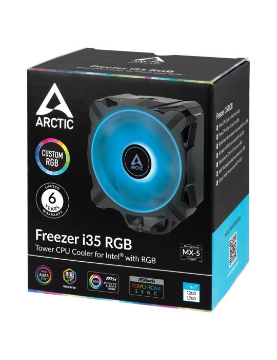 ARCTIC Freezer i35 RGB Procesor Răcitor de aer 12 cm Negru 1 buc. Arctic - 8