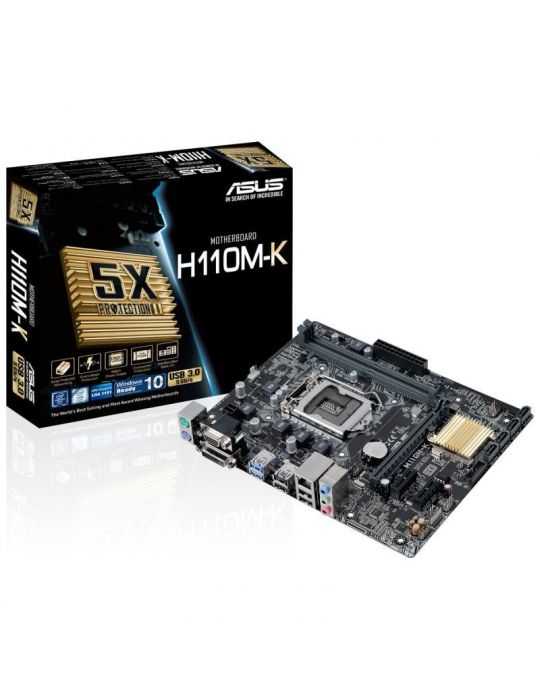 Placa de baza asus socket lga1151 h110m-k h110 2*ddr4 2133mhz Asus - 1