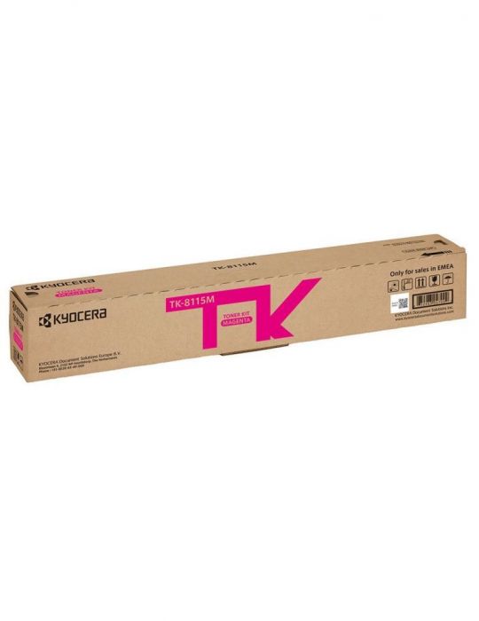 Toner original kyocera magenta tk-8715m pentru taskalfa 5052ci|6052ci 20k incl.tv 0.8 ron tk-8715m Kyocera - 1