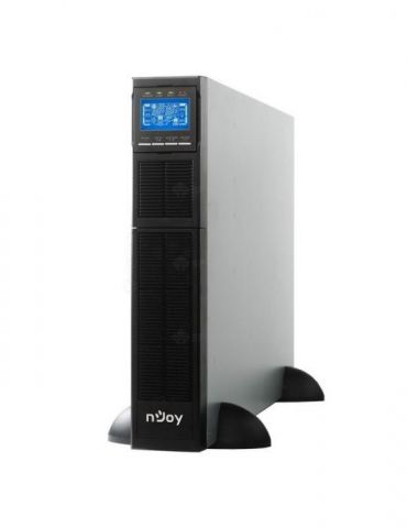 Ups njoy balder 6000 online tower/rack 6000 w fara avr terminal block display lcd back-up 1 - 10 min. pwup-ol06kba-az01b (includ