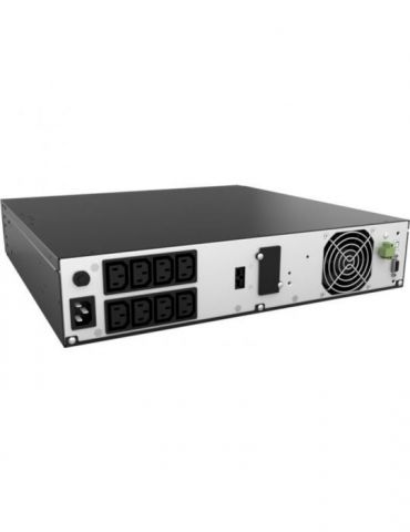 Ups njoy aster 3000 online tower/rack 2700 w fara avr iec x 8 display lcd back-up 11 - 20 min. upol-ol300as-cg01b (include tv 8.