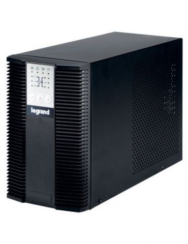 Ups legrand keor lp online cu sinusoida pura tower 2000va/1800w avr iec x 6 nespecificat x baterie nespecificat display lcd back