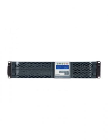 Ups legrand daker dk + online cu sinusoida pura tower rack 2000va/1800w avr iec x 6 6 x baterie 12v/7.2ah display lcd back-up 21