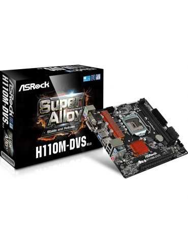 Placa de baza asrock socket 1151 h110m-dvs r3.0 intel h110 Asrock - 1