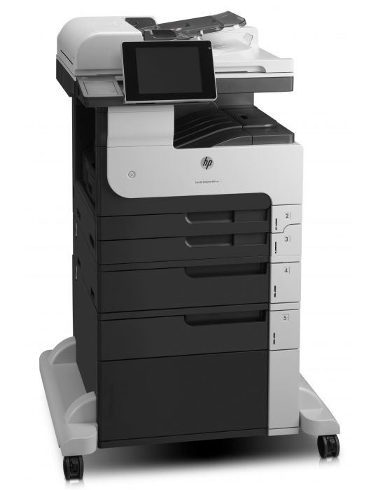 HP LaserJet Enterprise MFP M725f, Imprimare,copiere,scanare,fax, ADF de 100 de coli Imprimare prin port USB frontal scanare Hp -