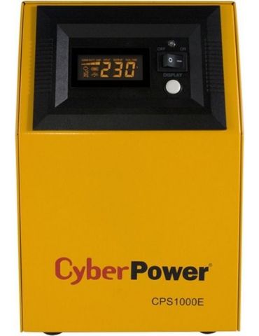 Ups cyber power inverter (pt. motoare pompe etc.) sinusoida pura  1000va/ 700w avr 2 x socket shucko display lcd fara baterie fu - Tik.ro