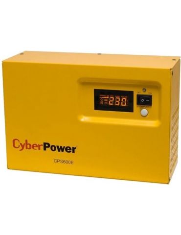 Ups cyber power inverter (pt. motoare pompe etc.) sinusoida pura   600va/ 420w avr 1 x socket shucko display lcd fara baterie fu - Tik.ro