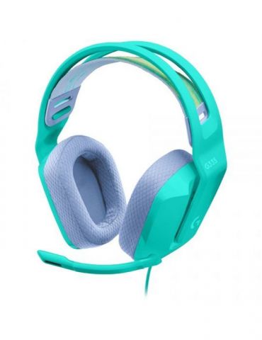 Logitech g335 wired gaming headset - mint - 3.5 mm 981-001024 (include tv 0.8lei) Logitech - 1 - Tik.ro