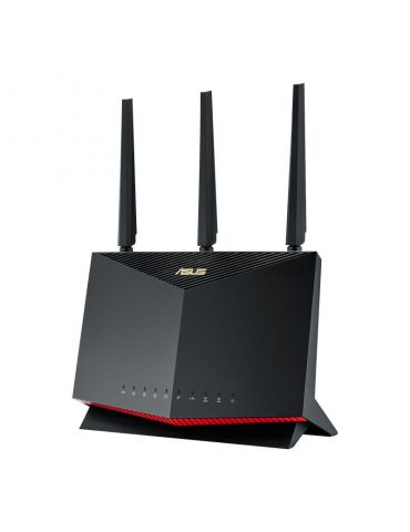 ASUS RT-AX86U Pro router wireless Gigabit Ethernet Bandă dublă (2.4 GHz/ 5 GHz) Negru Asus - 1 - Tik.ro
