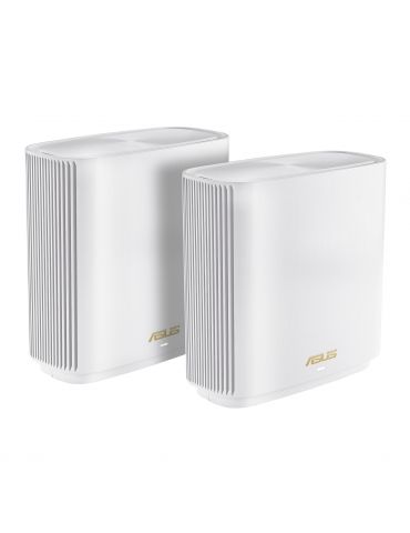 ASUS ZenWiFi AX (XT9) AX7800 2er Set Weiß Tri-band (2.4 GHz / 5 GHz / 5 GHz) Wi-Fi 6 (802.11ax) Alb 4 Intern Asus - 1 - Tik.ro