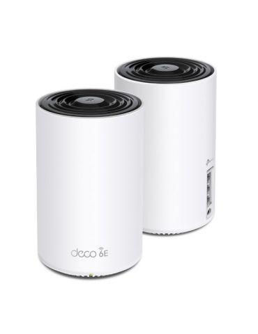 TP-Link Deco XE75 (2-pack) Tri-band (2.4 GHz / 5 GHz / 6 GHz) Wi-Fi 6E (802.11ax) Alb 3 Intern Tp-link - 2