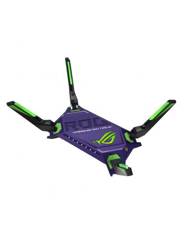 ASUS ROG Rapture GT-AX6000 AiMesh EVA Edition router wireless Bandă dublă (2.4 GHz/ 5 GHz) Negru, Albastru Asus - 1