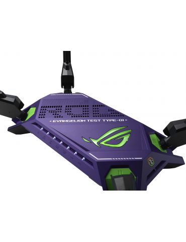 ASUS ROG Rapture GT-AX6000 AiMesh EVA Edition router wireless Bandă dublă (2.4 GHz/ 5 GHz) Negru, Albastru Asus - 6
