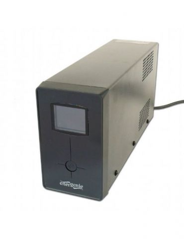 Ups gembird line int. cu management mini tower 850va/510w avr iec x 2/ schuko x 1 1 x baterie 12v/8ah display lcd back-up 11 - 2 - Tik.ro