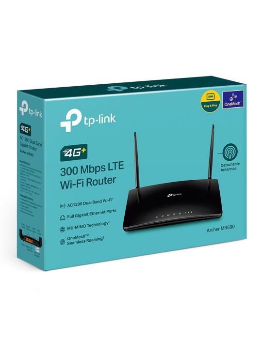 TP-Link Archer MR500 router wireless Gigabit Ethernet Bandă dublă (2.4 GHz/ 5 GHz) 4G Negru Tp-link - 5