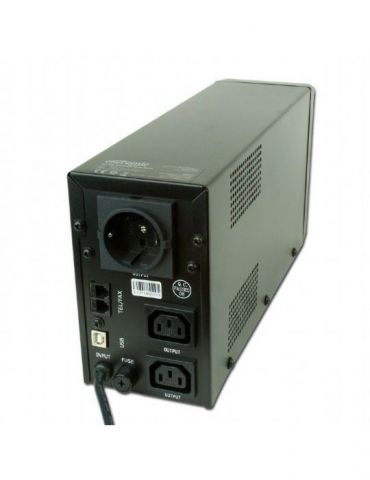 Ups gembird line int. cu management mini tower 850va/510w avr iec x 2/ schuko x 1 1 x baterie 12v/8ah display lcd back-up 11 - 2