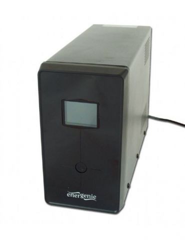 Ups gembird line int. cu management mini tower 1500va/900w avr iec x 3/ schuko x 2 2 x baterie 12v/8ah display lcd back-up 1 - 1 - Tik.ro