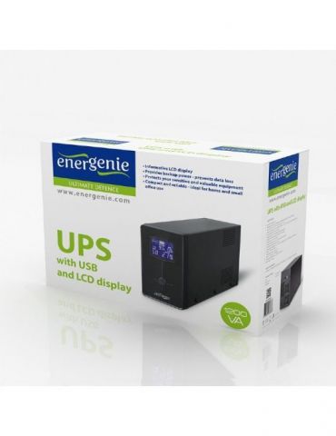 Ups gembird line int. cu management mini tower 1200va/720w avr iec x 3/ schuko x 2 2 x baterie 12v/7ah display lcd back-up 1 - 1