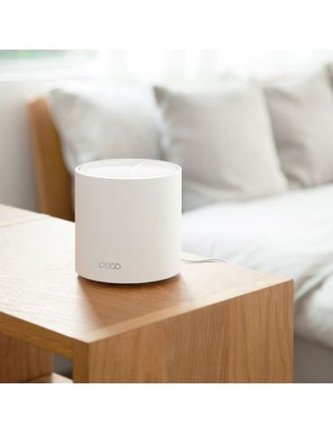 TP-Link Deco X50 (3-pack) Bandă dublă (2.4 GHz/ 5 GHz) Wi-Fi 6 (802.11ax) Alb Intern Tp-link - 3