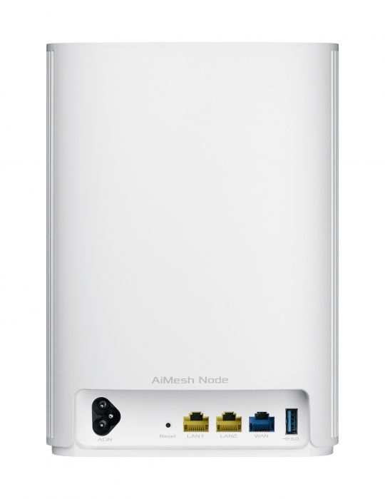 ASUS ZenWiFi AX Hybrid (XP4) (1-PK) Bandă dublă (2.4 GHz/ 5 GHz) Wi-Fi 6 (802.11ax) Alb 2 Intern Asus - 6