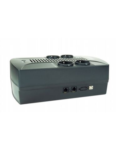 Ups gembird line int.  brick 850va/510w avr schuko x 4 1 x baterie 12v/8ah led back-up 1 - 10 min. eg-ups-002 (include tv 8 lei)