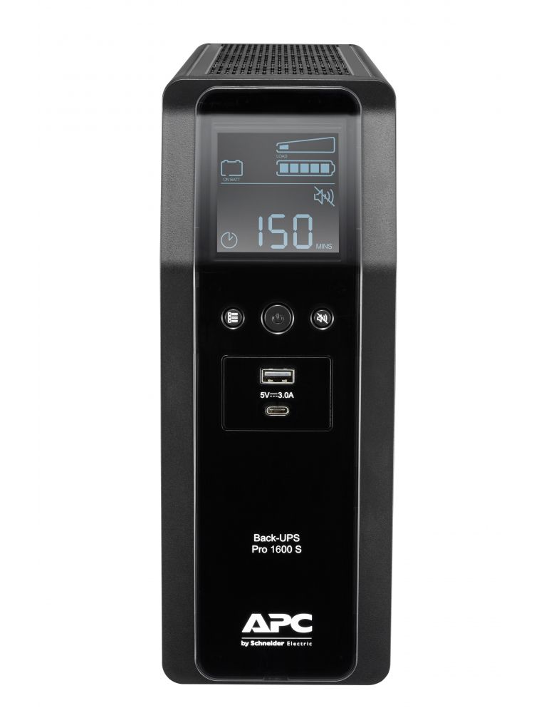 Apc UPS APC Pro BR1600SI, Line-interactive, 1600VA, 960W, 8 x IEC C13, protectie supraincarcare, supratensiune, ecran LCD