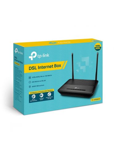 TP-Link TD-W9960V router wireless Gigabit Ethernet Bandă unică (2.4 GHz) 4G Negru Tp-link - 3
