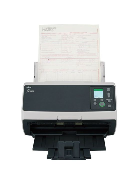 Fujitsu fi-8190 Scaner alimentare ADF + manuală 600 x 600 DPI A4 Negru, Gri Fujitsu - 1