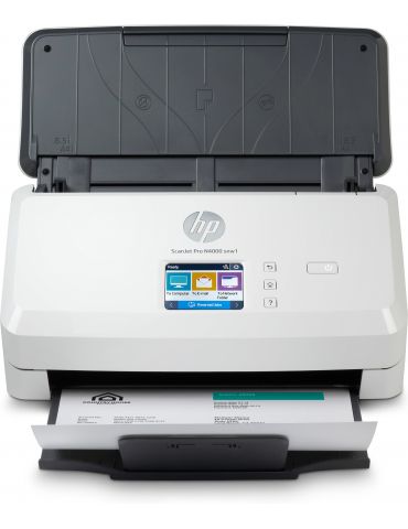 HP Scanjet Pro N4000 snw1 Sheet-feed Scanner Sheet-fed scaner 600 x 600 DPI A4 Negru, Alb Hp - 1 - Tik.ro