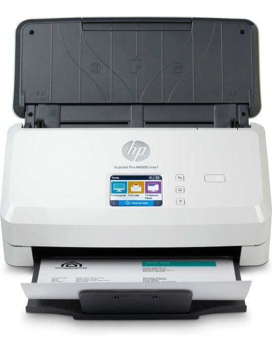 HP Scanjet Pro N4000 snw1 Sheet-feed Scanner Sheet-fed scaner 600 x 600 DPI A4 Negru, Alb Hp - 1