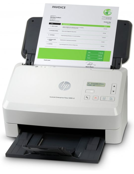 HP Scanjet Enterprise Flow 5000 s5 Sheet-fed scaner 600 x 600 DPI A4 Alb Hp - 2