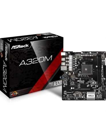 Placa de baza asrock socket am4 a320m dual channel ddr4memory Asrock - 1