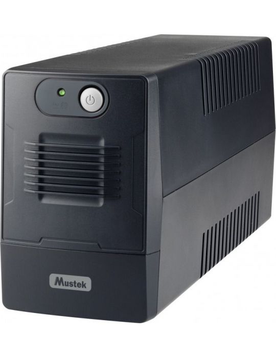 Ups mustek line int.  fara management   600va/ 360w avr 2 x socket schuko indicatie status cu led 1 baterie 12v/7ah backup: 5 se