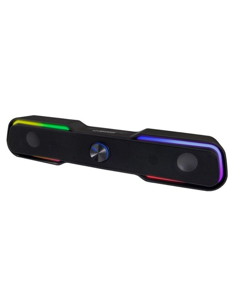 Audio Components Boxe / soundbar 2.0 usb led rainbow apala esp