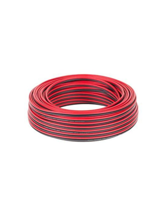 Cablu difuzor cca 2x0.75mm rosu/negru 25m  - 1