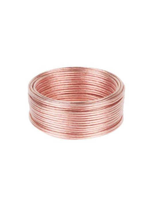 Cablu difuzor cca 2x1.50mm transparent 10m  - 1