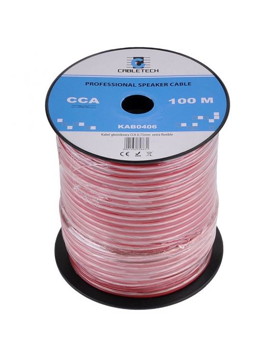 Cablu difuzor super flexibil cca 2x0.75mm 100 Cabletech - 1