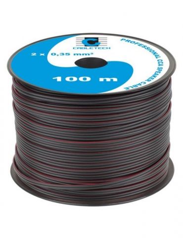 Cablu difuzor cca 2x0.35mm negru 100m Cabletech - 1 - Tik.ro