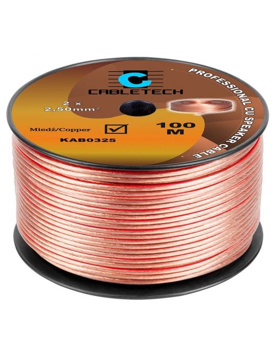 Cablu difuzor 2.5mm cu transparent  - 1