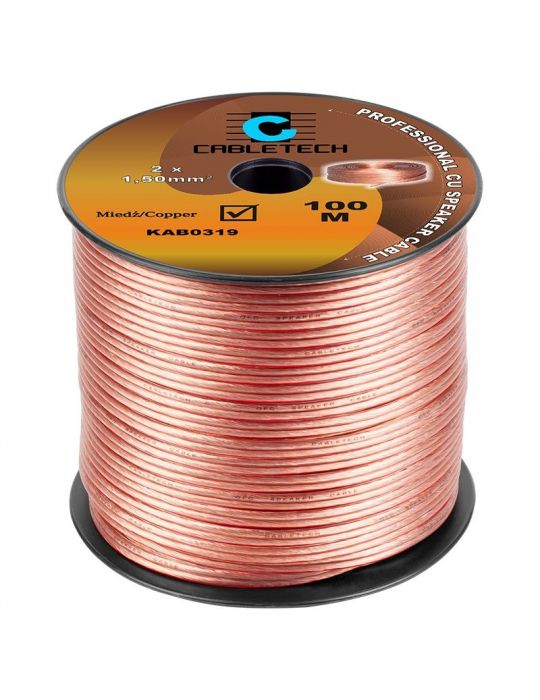 Cablu difuzor 1.5mm cu transparent  - 1