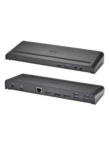 i-tec CATRIPLE4KDOCKPD stații de andocare și replicatoare de porturi pentru calculatoare portabile Prin cablu USB 3.2 Gen 1 I-te
