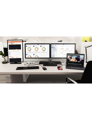 i-tec CATRIPLE4KDOCKPD stații de andocare și replicatoare de porturi pentru calculatoare portabile Prin cablu USB 3.2 Gen 1 I-te